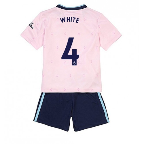 Fotbalové Dres Arsenal Benjamin White #4 Dětské Alternativní 2022-23 Krátký Rukáv (+ trenýrky)